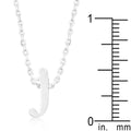 Initial J Silver Pendant - Bae Apparel