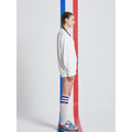 [AROUND80] TAXI PARISIEN SWEAT SHRTS WHITE - Bae Apparel