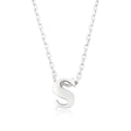 Initial S Silver Pendant - Bae Apparel