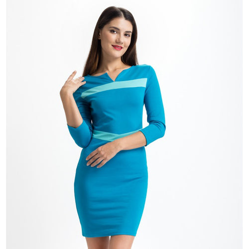 Blue Day to Night Dress - Bae Apparel