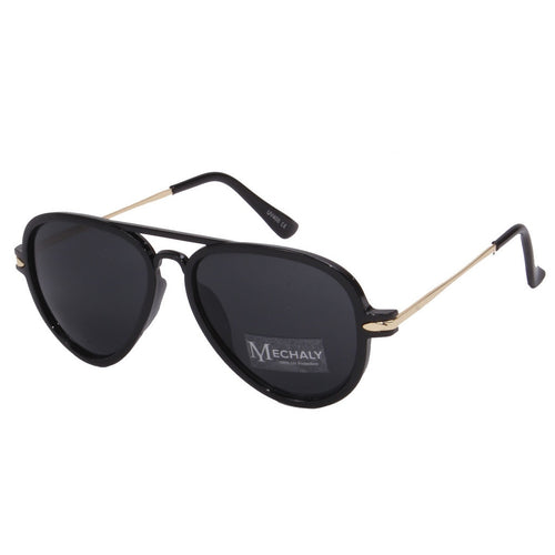 Mechaly Aviator Style Black Sunglasses - Bae Apparel