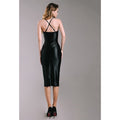 Knee Length Fitted Sexy Dress - Bae Apparel