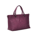 Mechaly Women's Skully Plum Wine Vegan Leather Skull Handbag - Bae Apparel