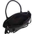 Mechaly Women's Skully Black Vegan Leather Skull Tote Handbag - Bae Apparel