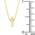 Initial I Gold Pendant - Bae Apparel