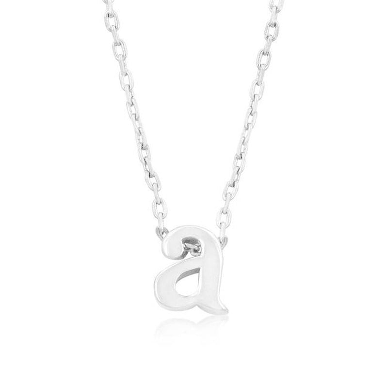 Initial A Silver Pendant - Bae Apparel