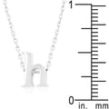 Initial H Silver Pendant - Bae Apparel
