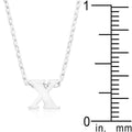 Initial X Silver Pendant - Bae Apparel