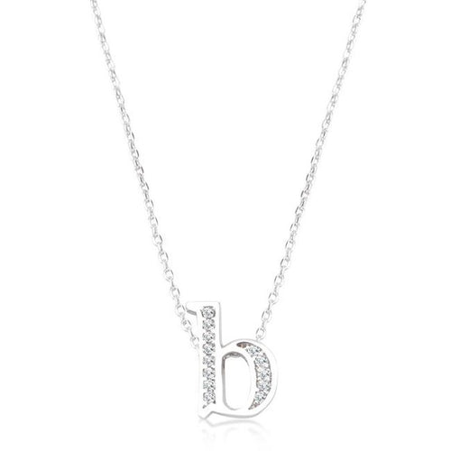 Initial B Crystal Pendant - Bae Apparel