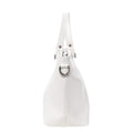 Mechaly Women's Skully White Vegan Leather Skull Handbag - Bae Apparel