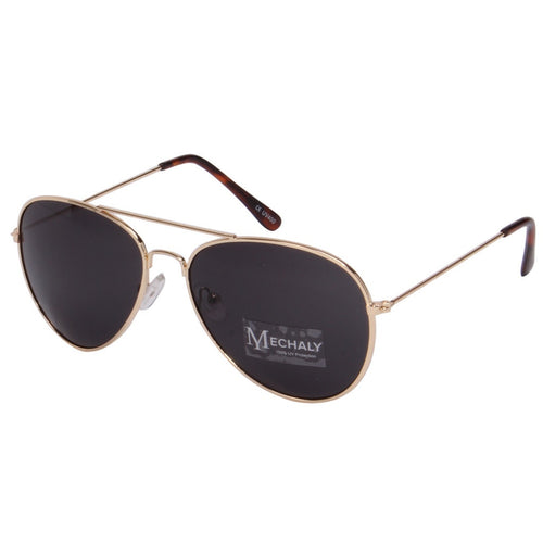 Mechaly Aviator Style Gold Sunglasses - Bae Apparel