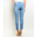 Women's Denim Jeans Light Wash Distressed  Pants - Bae Apparel