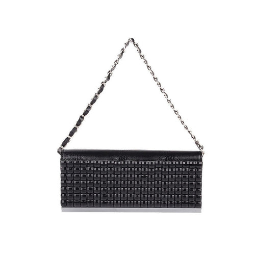 Mechaly Women's Sparkly Black Clutch Handbag - Bae Apparel