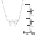 Initial W Silver Pendant - Bae Apparel