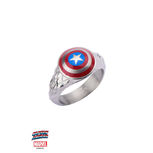 The Marvel Captain America Ring - Chrome - Bae Apparel