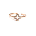 Lucky Clover Cubic Zirconia Ring - Bae Apparel