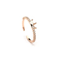 Your Princess Rose Gold Plated Cz Ring - Bae Apparel