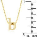 Initial B Gold Pendant - Bae Apparel