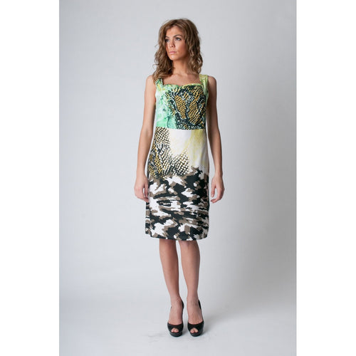 Sleeveless Animal Print Dress - Bae Apparel
