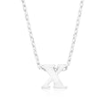 Initial X Silver Pendant - Bae Apparel