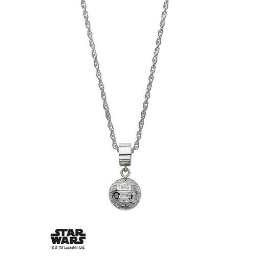 Star Wars Death Star V2 Necklace - Chrome - Bae Apparel