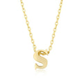 Initial S Gold Pendant - Bae Apparel