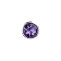 Round Amethyst Studs - Bae Apparel