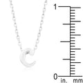 Initial C Silver Pendant - Bae Apparel