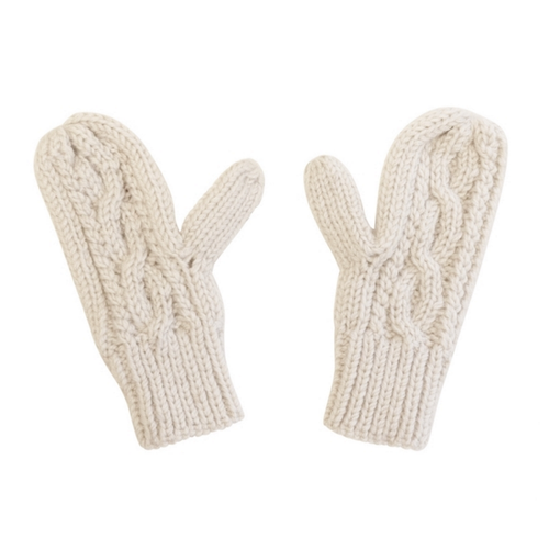 Mechaly Women's Mittens Ivory Vegan Gloves - Bae Apparel
