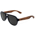 Fighter Zebrawood Sunglasses - Bae Apparel