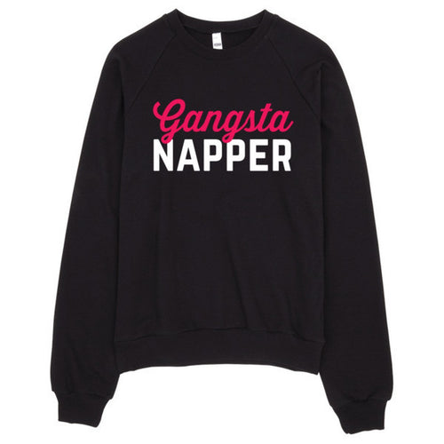 Gangsta Napper Crew Neck Sweater Made in LA - Bae Apparel