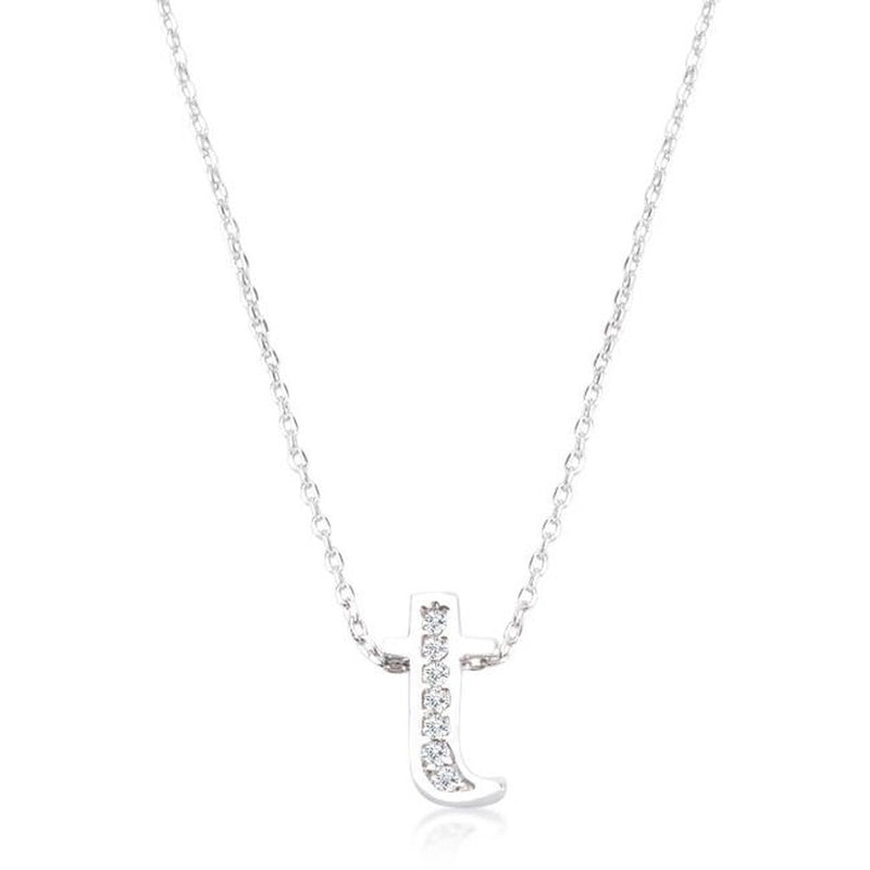 Initial T Crystal Pendant - Bae Apparel