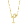 Initial F Gold Pendant - Bae Apparel