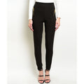 Women's Skinny Pants Black Zippered - Bae Apparel