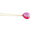 Shimmery Pink Druzy Necklace - Bae Apparel