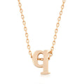 Initial Q Rose Gold Pendant - Bae Apparel