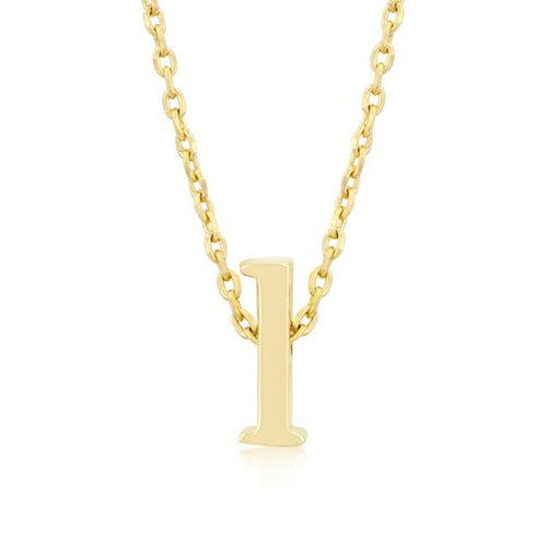 Initial L Gold Pendant - Bae Apparel