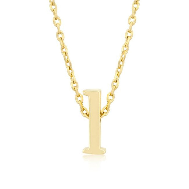 Initial L Gold Pendant - Bae Apparel