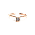 Twinkle On Rose Gold Plated Rings - Bae Apparel