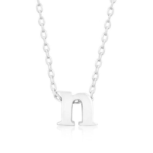 Initial N Silver Pendant - Bae Apparel
