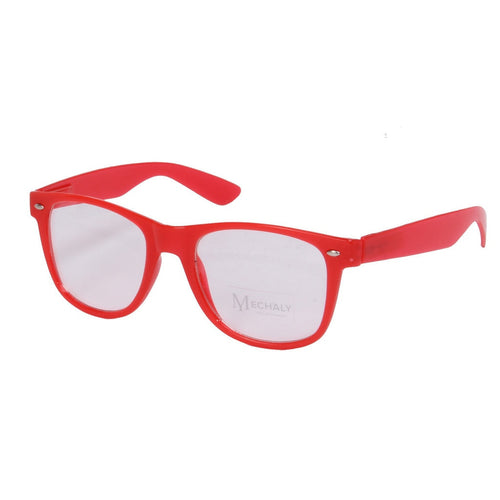 Mechaly Wayfarer Style Red Glow in the Dark Glasses - Bae Apparel