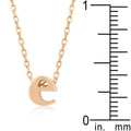 Initial E Rose Gold Pendant - Bae Apparel