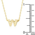 Initial W Gold Pendant - Bae Apparel