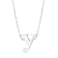 Initial Y Silver Pendant - Bae Apparel