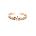 Your Princess Rose Gold Plated Cz Ring - Bae Apparel