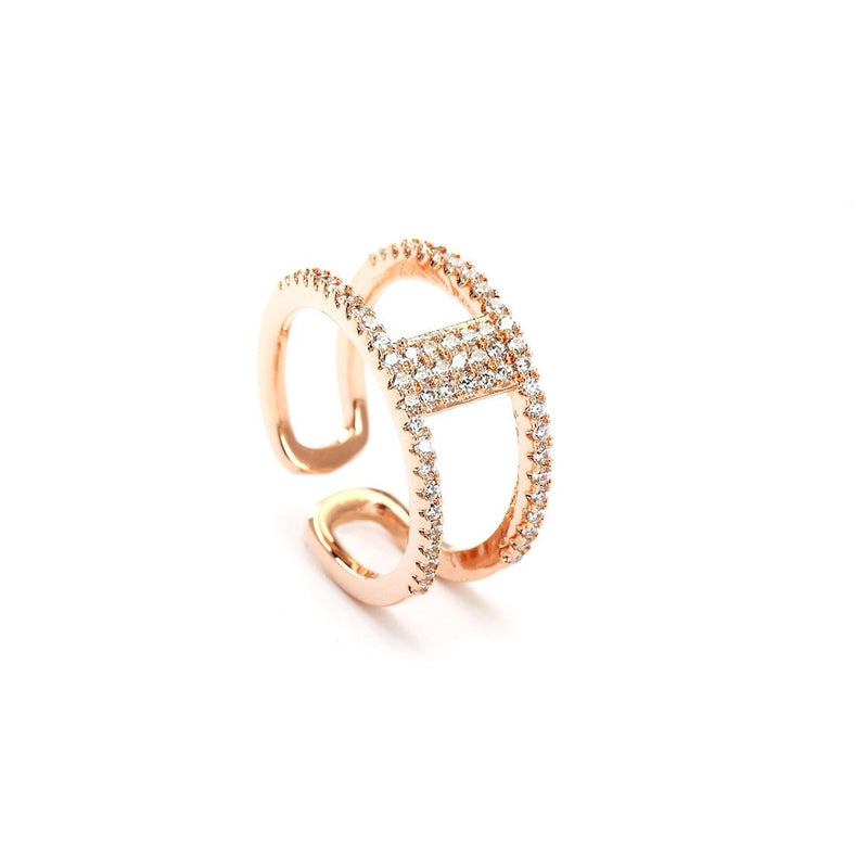 Rock Chic Cubic Zirconia Ring - Bae Apparel