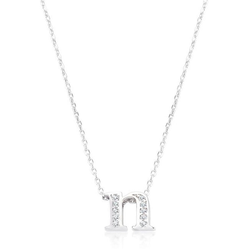 Initial N Crystal Pendant - Bae Apparel