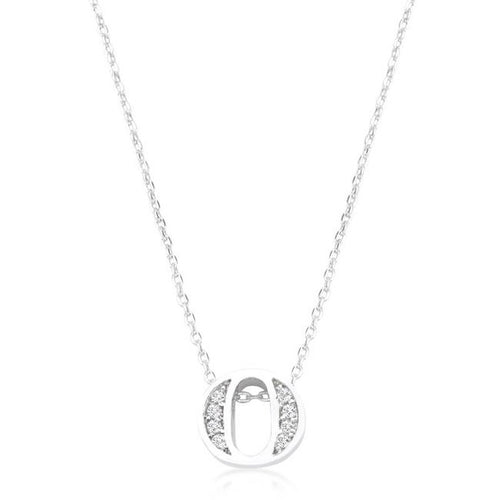 Initial O Crystal Pendant - Bae Apparel