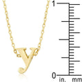 Initial Y Gold Pendant - Bae Apparel