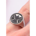 The Marvel S.H.I.E.L.D. Ring - Chrome - Bae Apparel